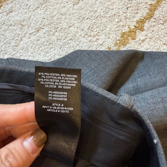 Aritzia Agency Pant (Curve Fit) | Heather Charcoal - Picture 8 of 11